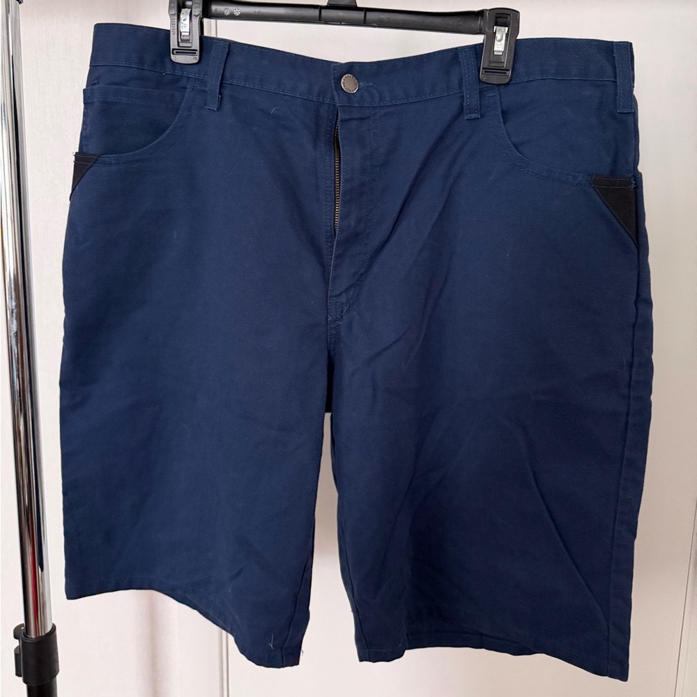 Dickies Men's Dark Blue Flat Front Shorts